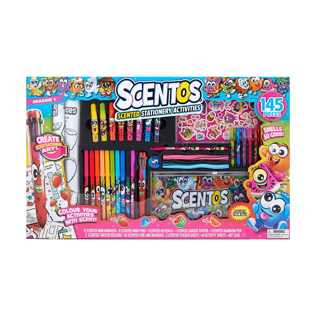 145 Pack Scentos Scented Stationery Activities Case