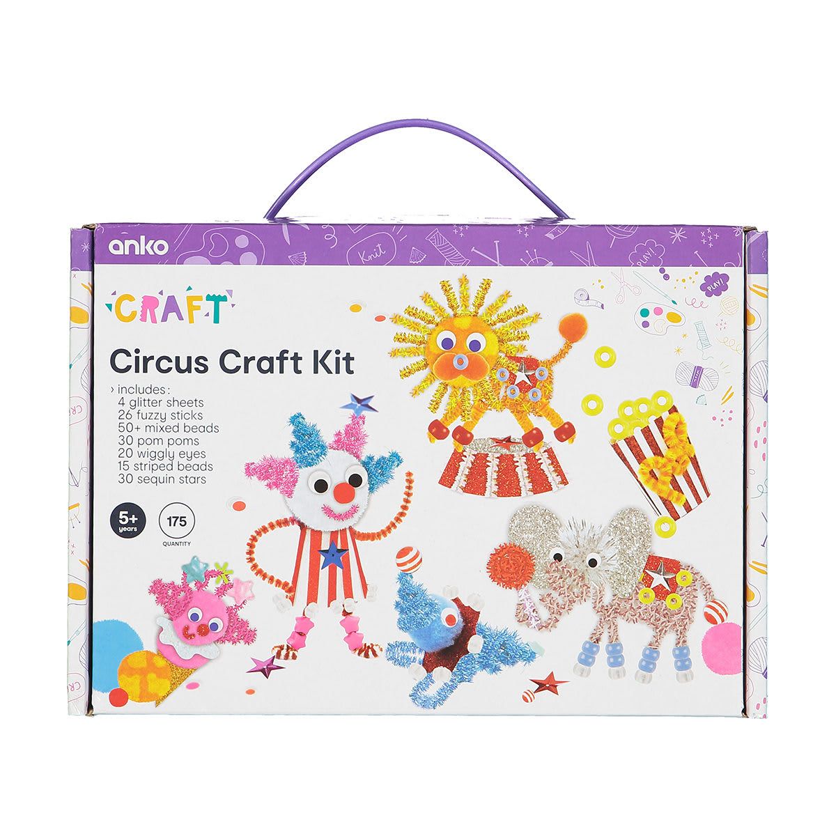 175 Piece Circus Craft Kit