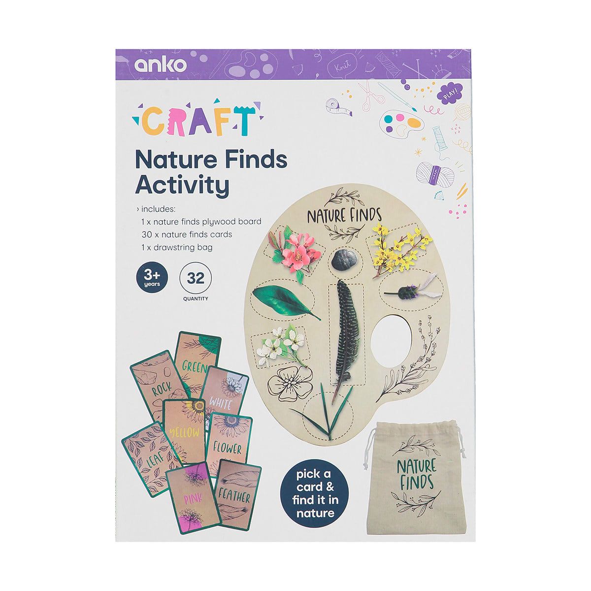 32 Piece Nature Finds Activity