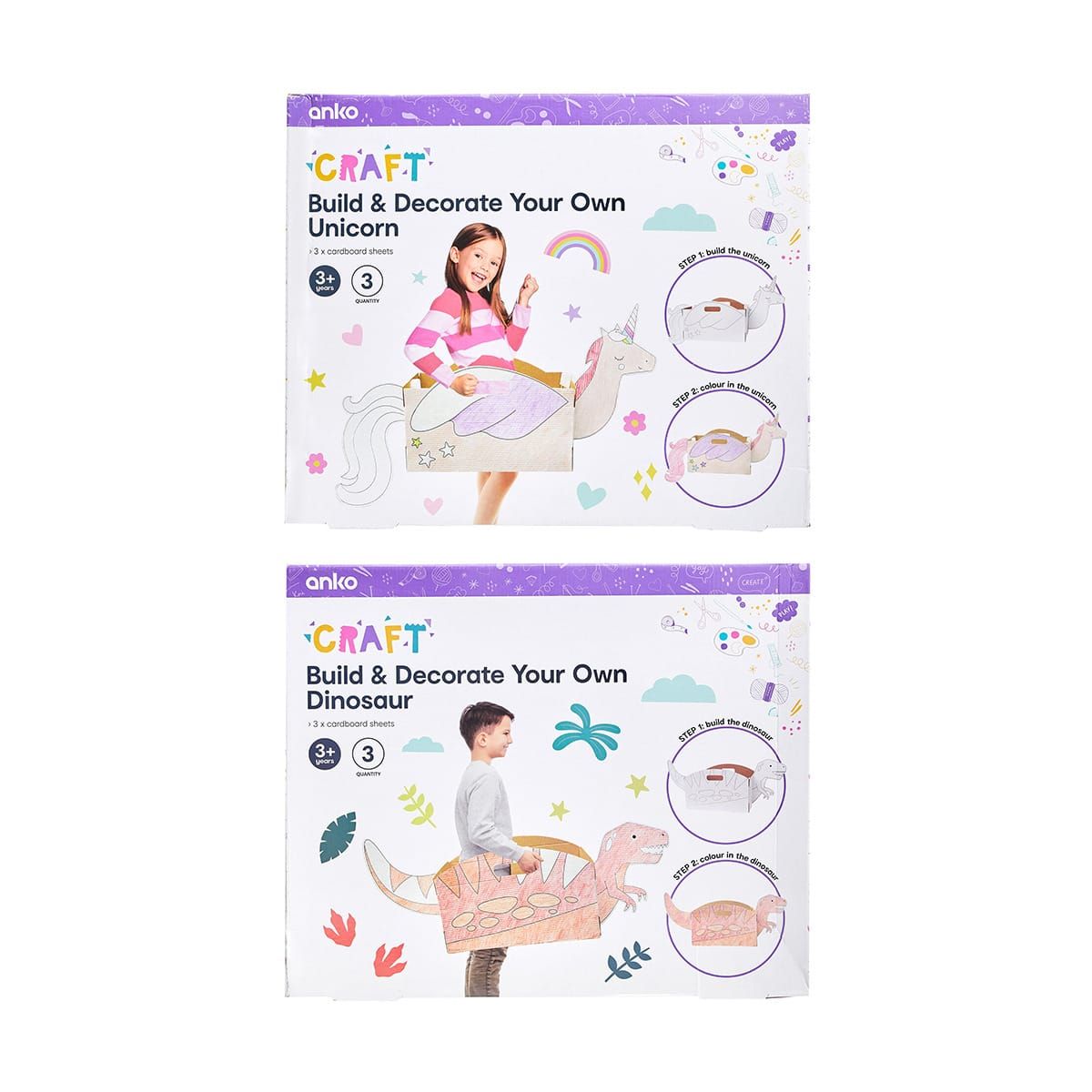 3 Piece Build and Decorate Your Own - Assorted
