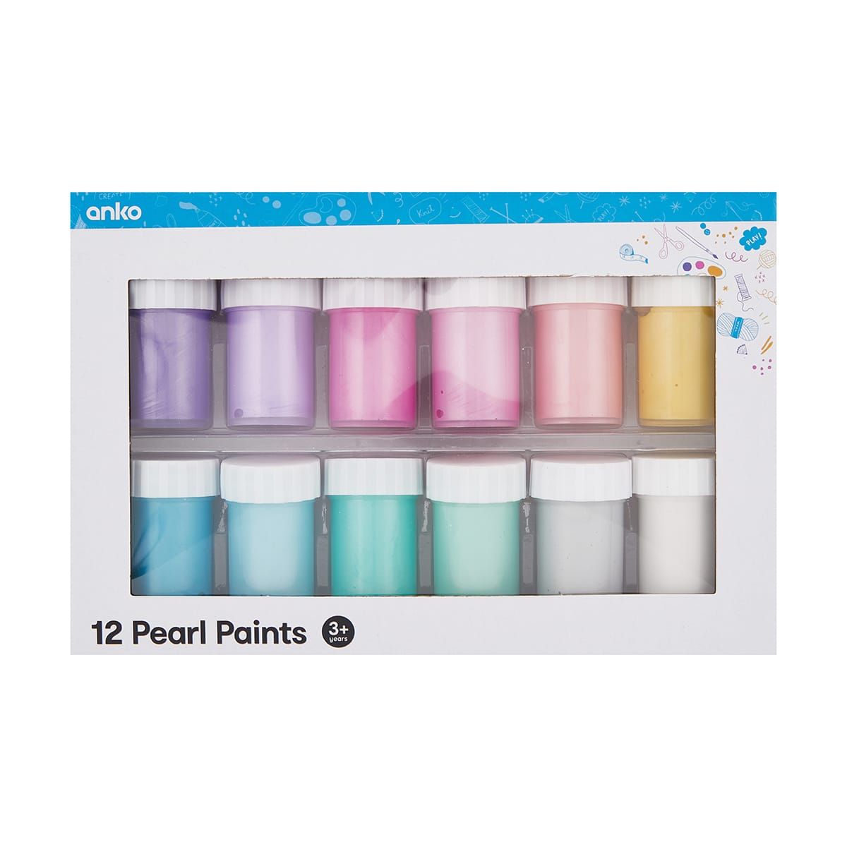 12 Pack Pearl Paint