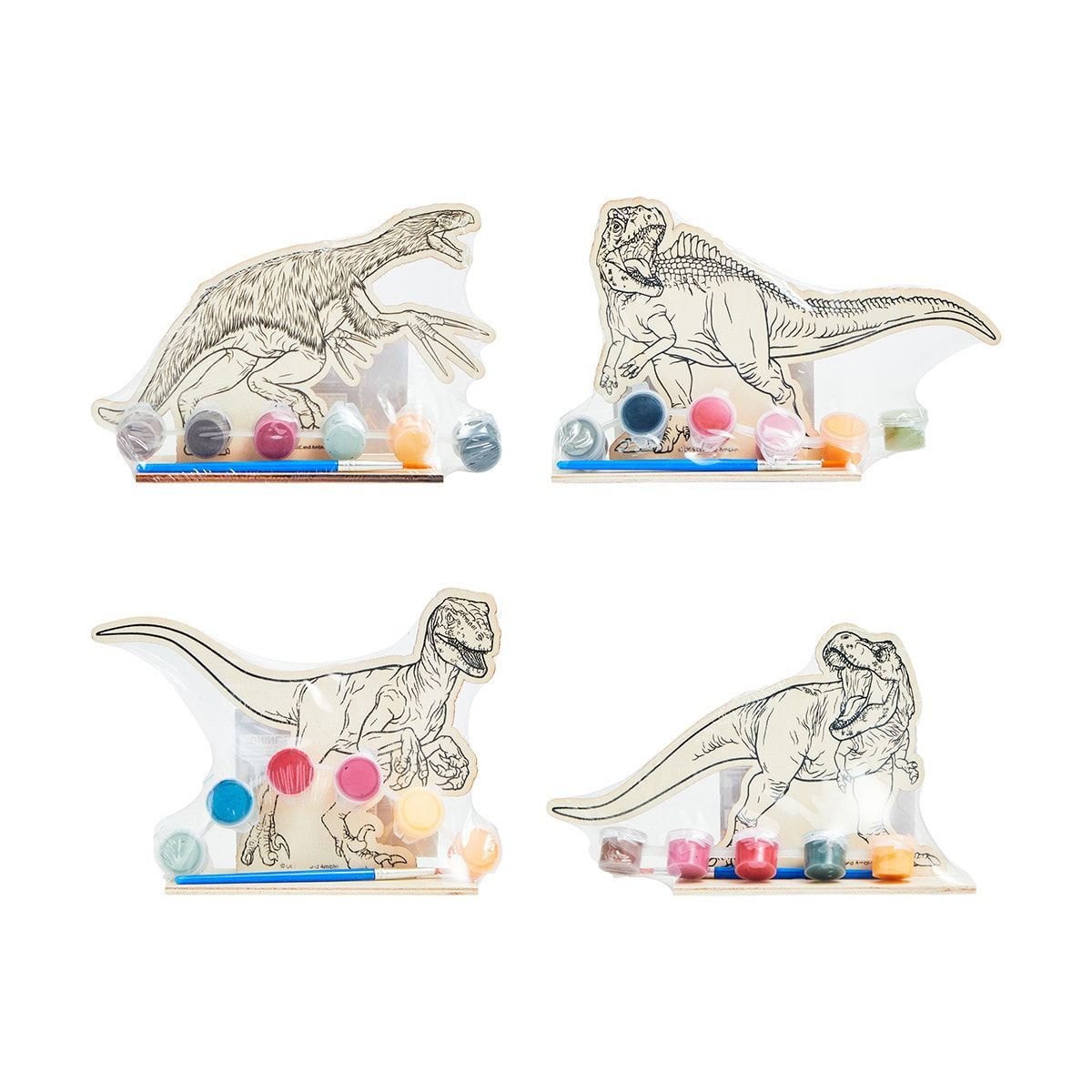 Jurassic World: Dominion Paint Your Own Wooden Character - Assorted