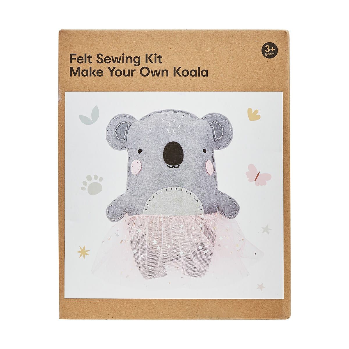 13 Piece Felt Sewing Kit Make Your Own Koala