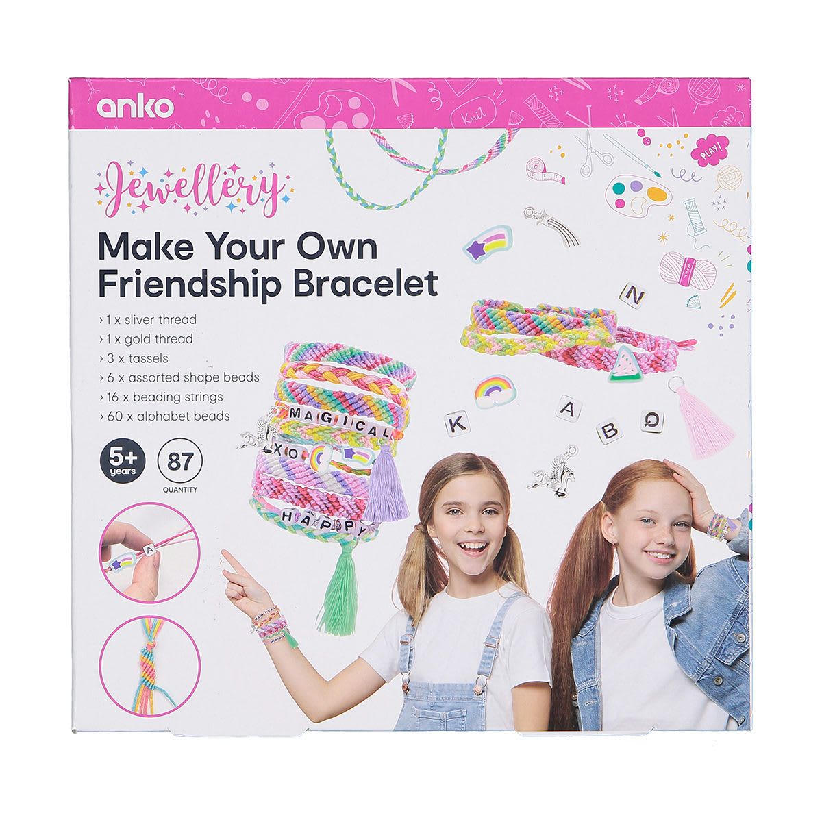 87 Piece Make Your Own Friendship Bracelet