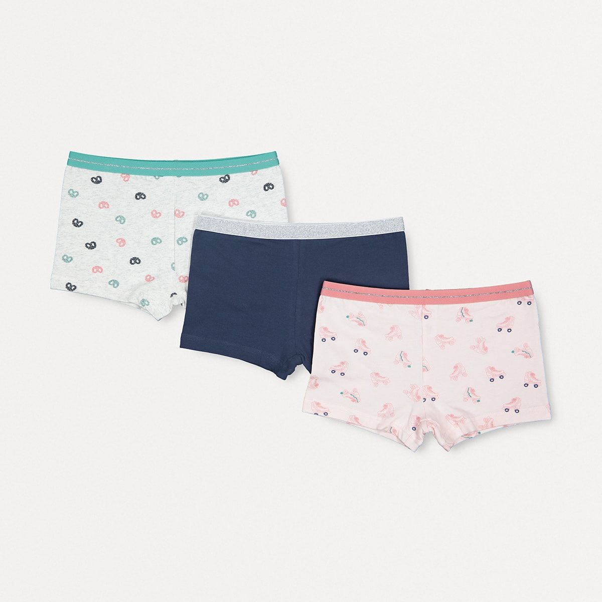 3 Pack Printed Shorties