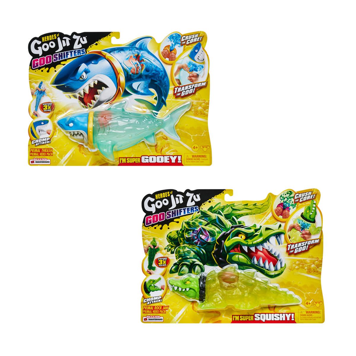 Heroes Of Goo Jit Zu Goo Shifters Primal Hero Pack - Assorted