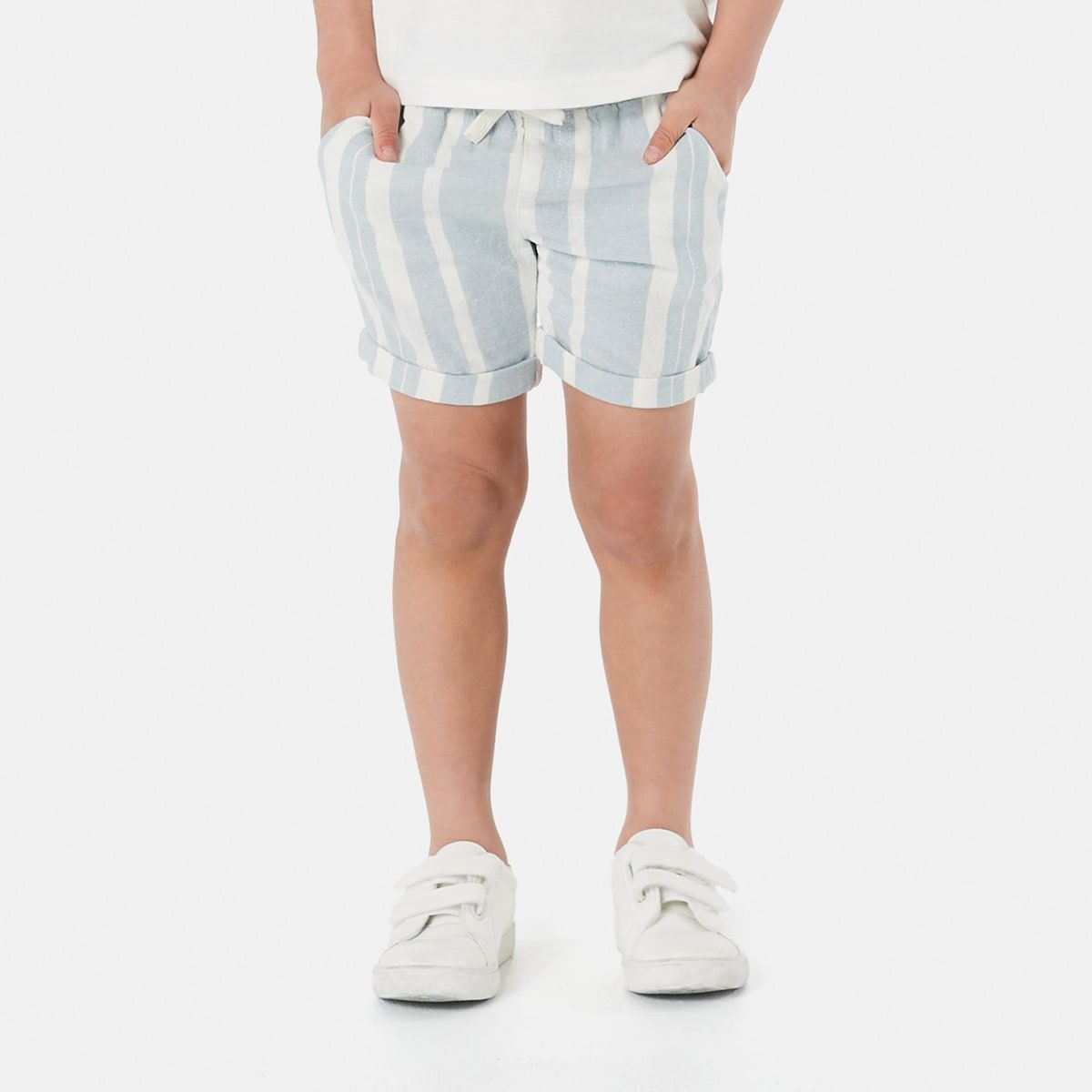 Stripe Linen Shorts