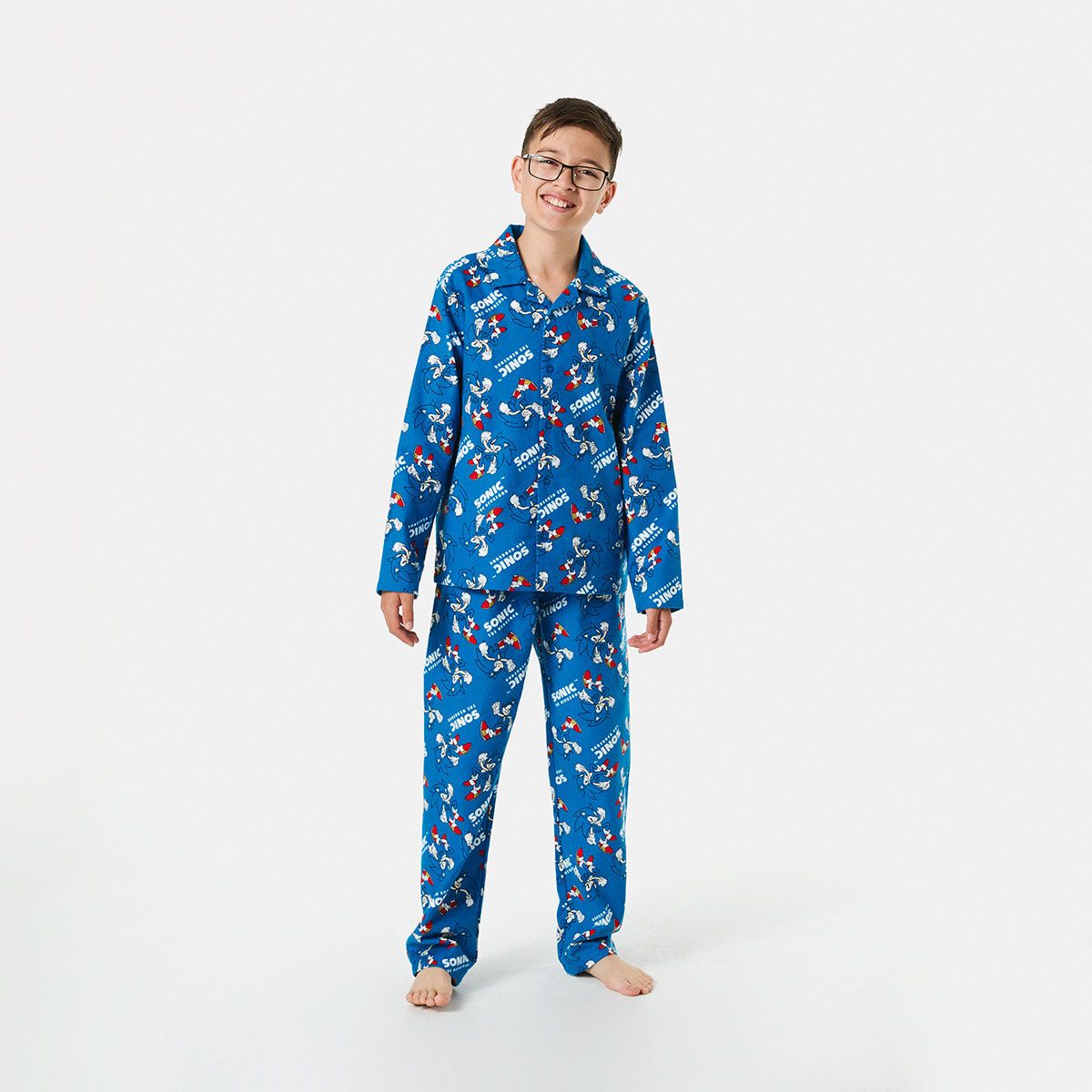 Sonic License Flannelette Pyjama Set