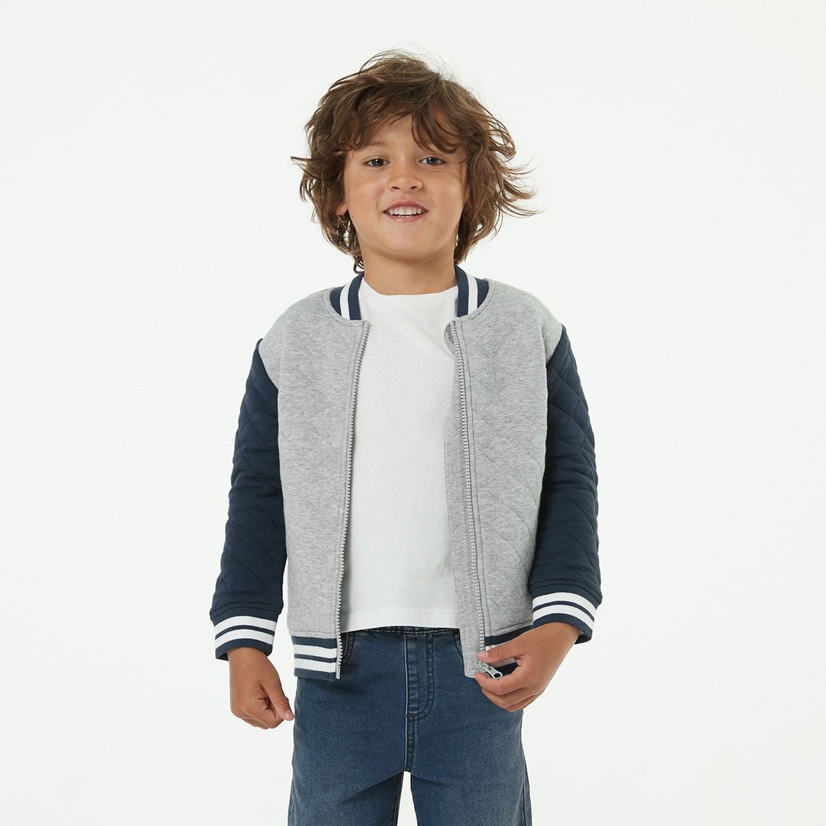 Quilted Bomber Jacket