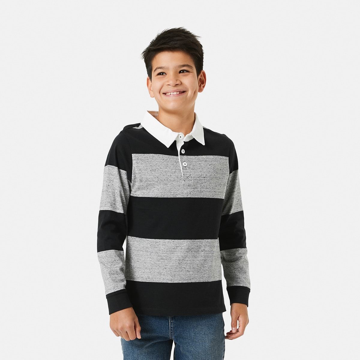 Long Sleeve Rugby Polo T-shirt