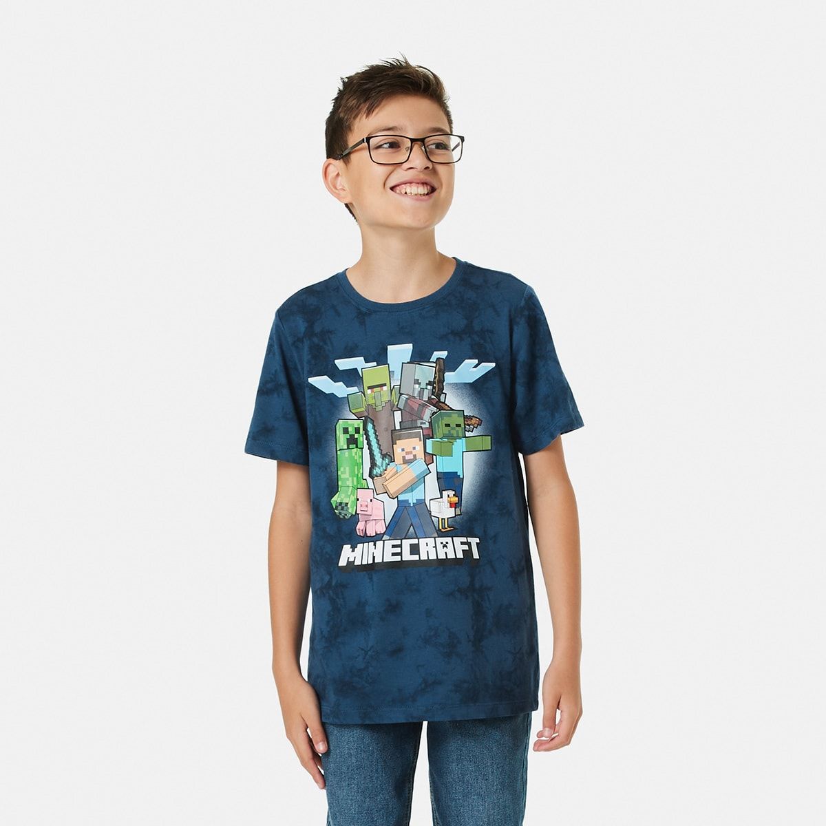 Minecraft License Short Sleeve Tie Dye T-shirt