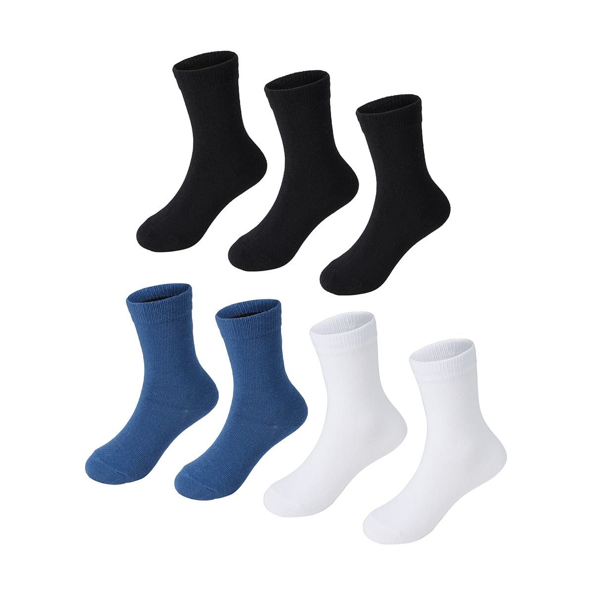 7 Pack Casual Crew Socks