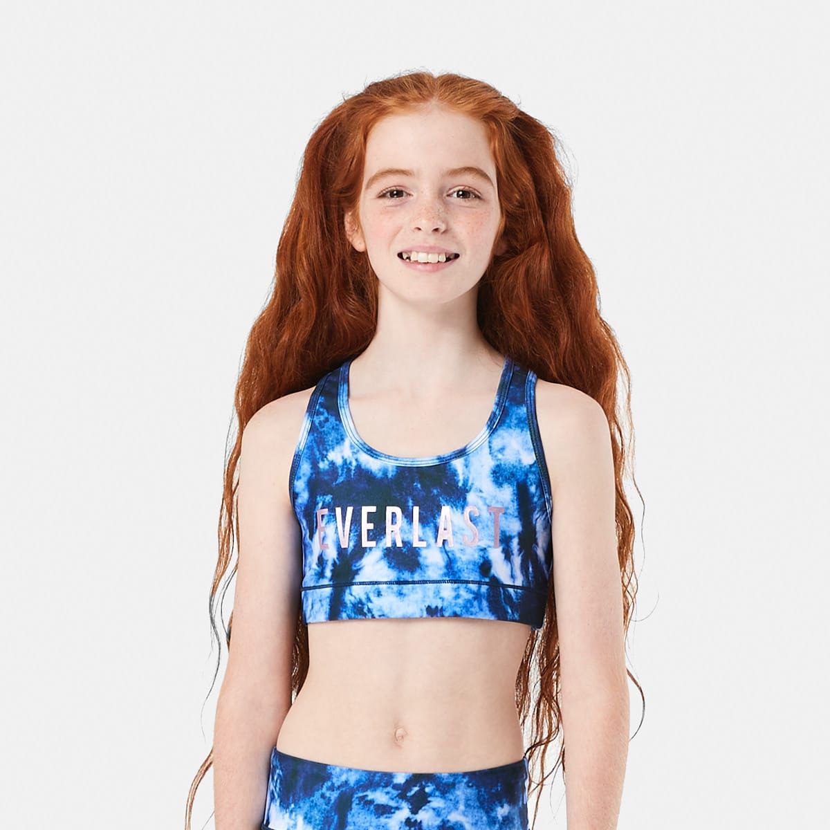 Active Everlast Kids Tie Dye Print Crop Top