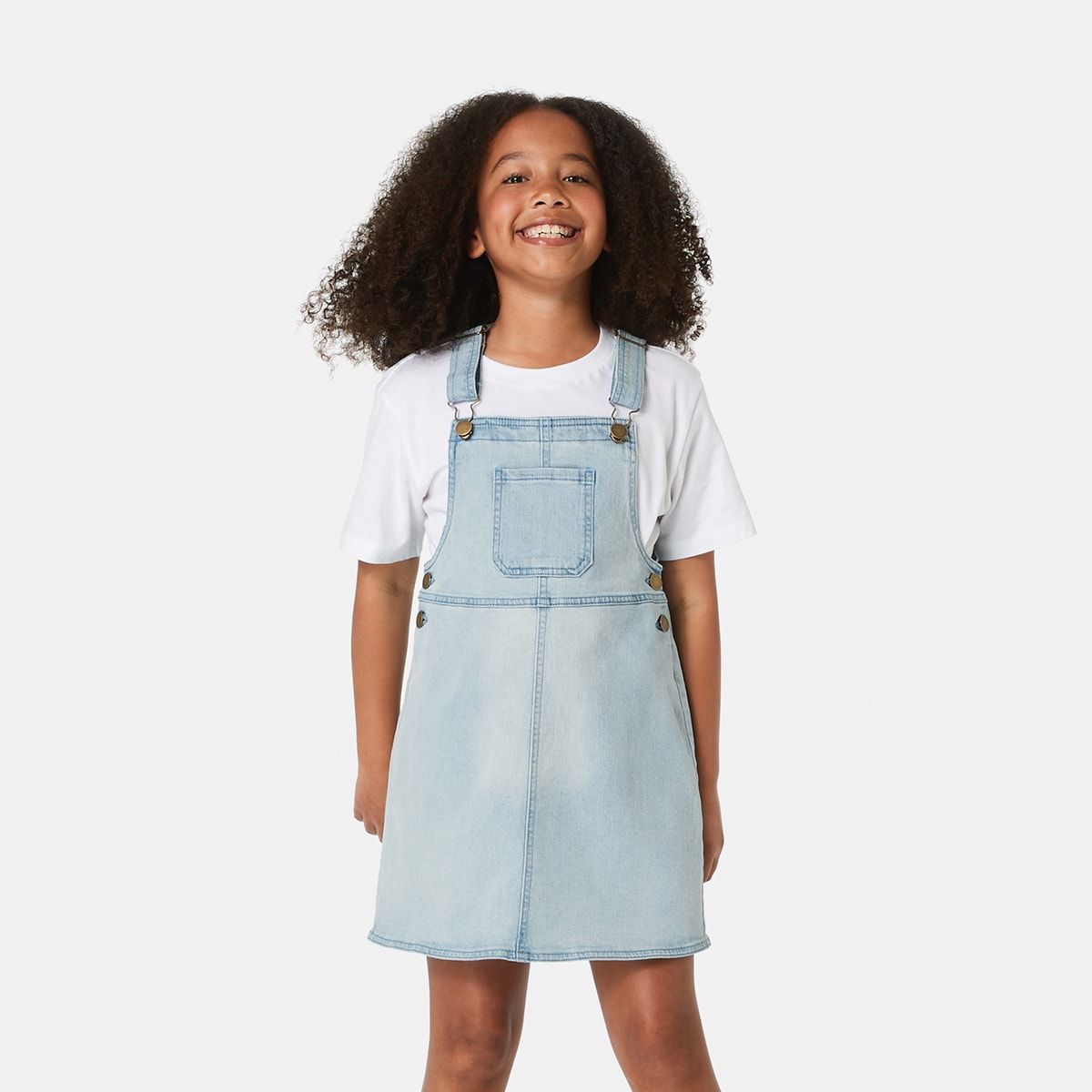 Denim Pinafore Dress