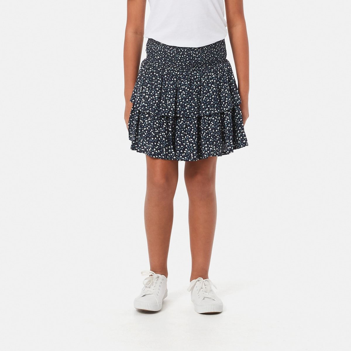 Woven Tiered Skirt