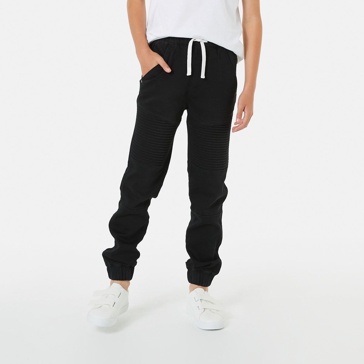 Denim Moto Joggers