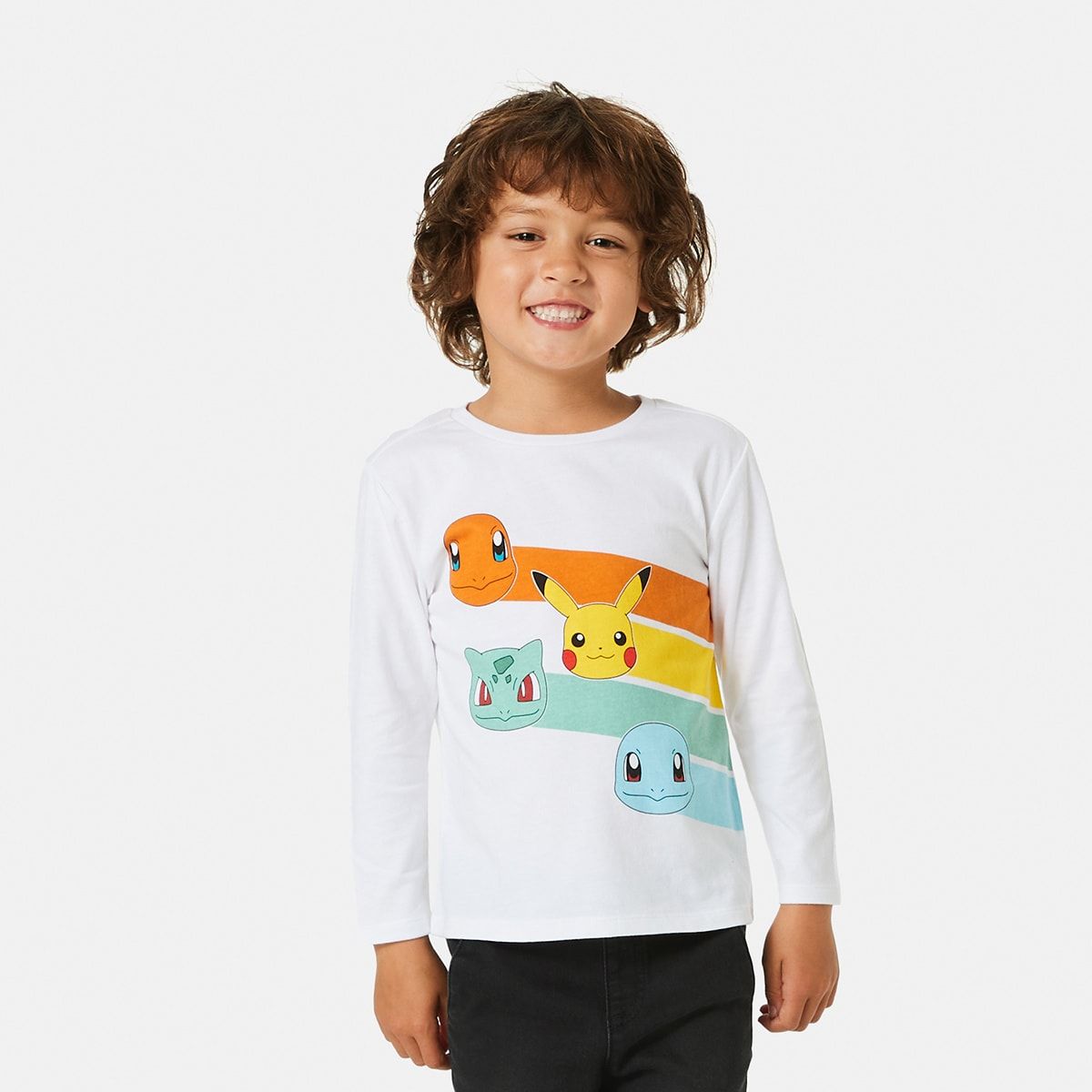 Pokemon License Long Sleeve Print T-shirt