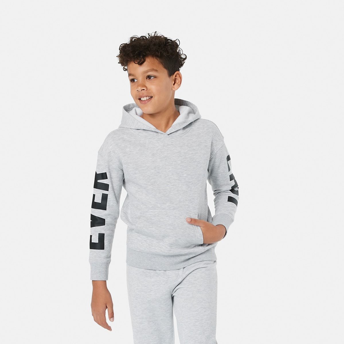 Active Everlast Kids Sleeve Print Hoodie