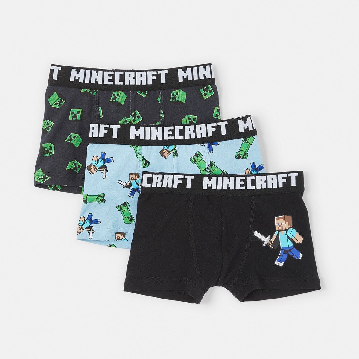 3 Pack Minecraft License Trunks