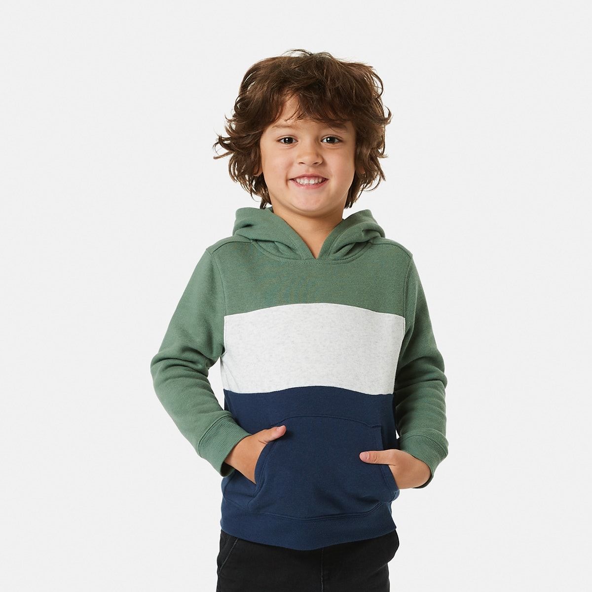 Panel Pullover Hoodie
