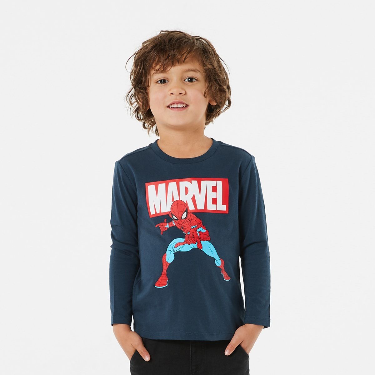 Long Sleeve Spider-Man License T-shirt