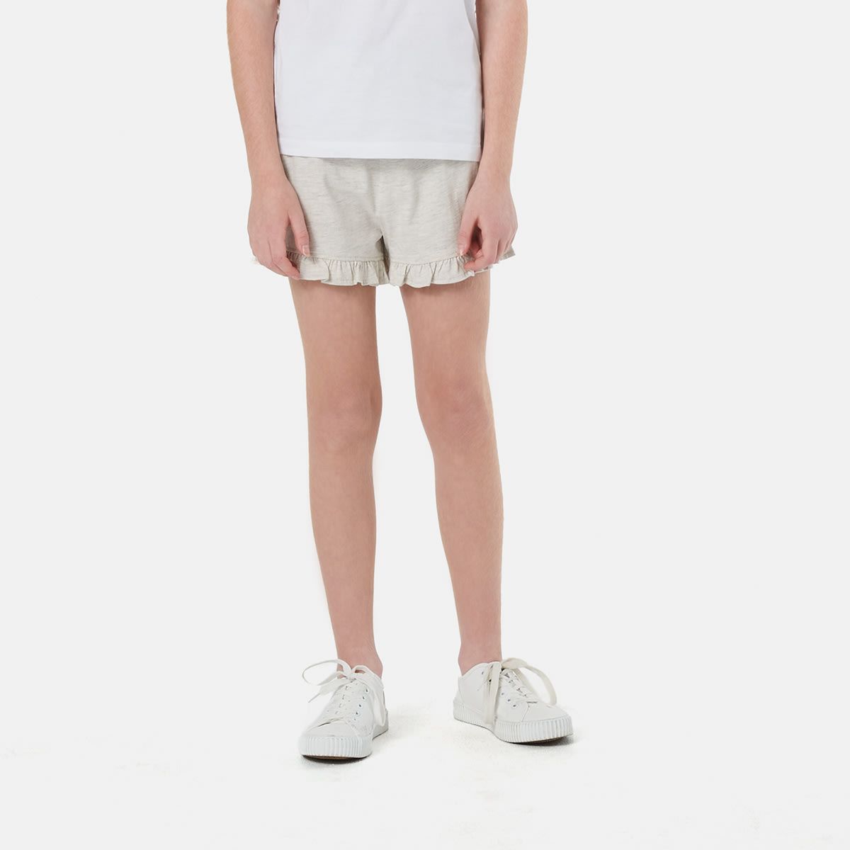 Knit Frill Hem Shorts
