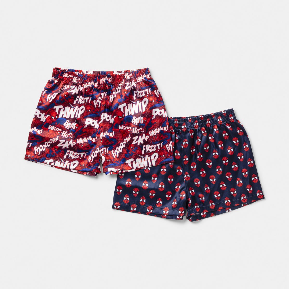 2 Pack Spider-Man License Satin Boxers