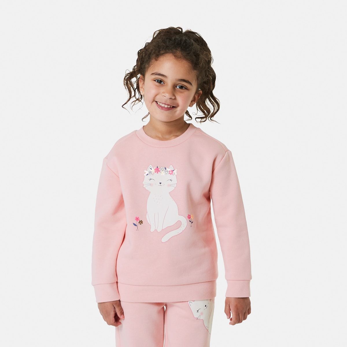 Print Crew Neck Sweatshirt