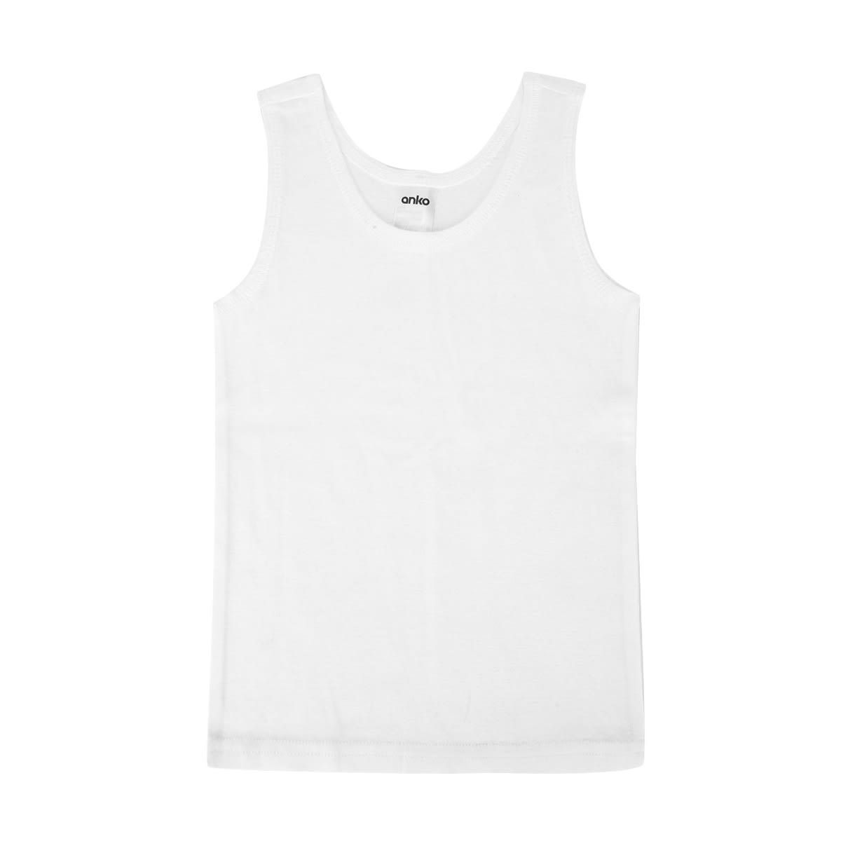 3 Pack Plain Singlets