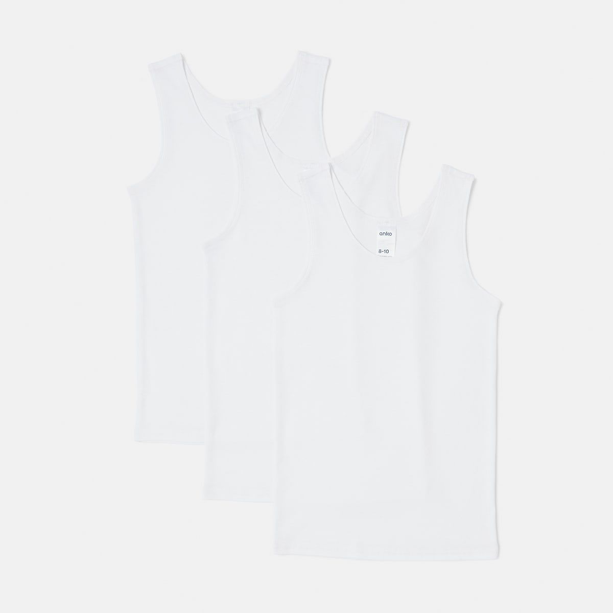 3 Pack Wide Strap Singlets