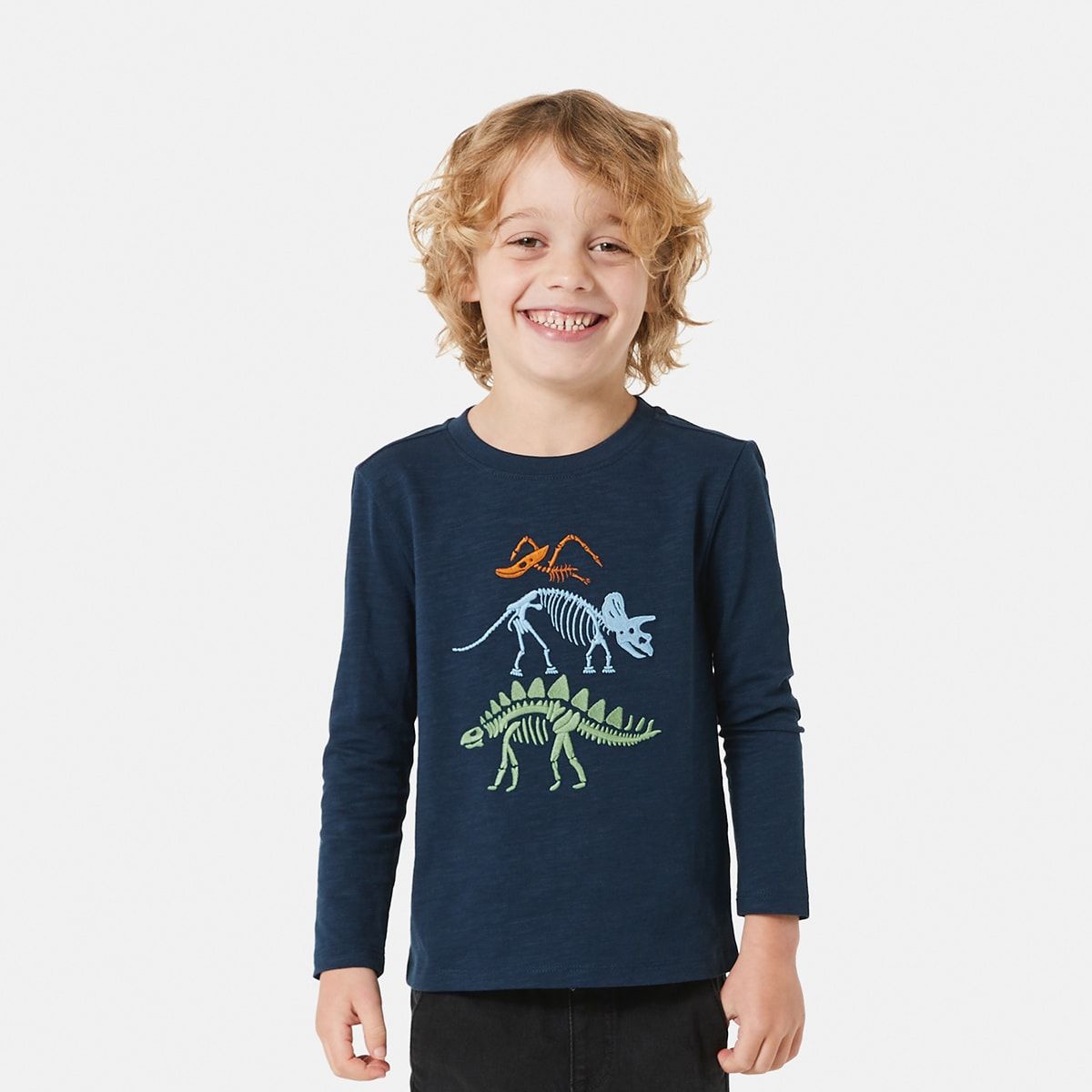 Long Sleeve Embroidery T-shirt