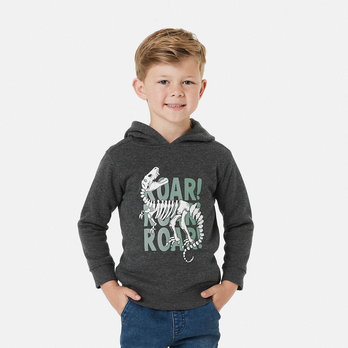 Printed Pull Over Hoodie