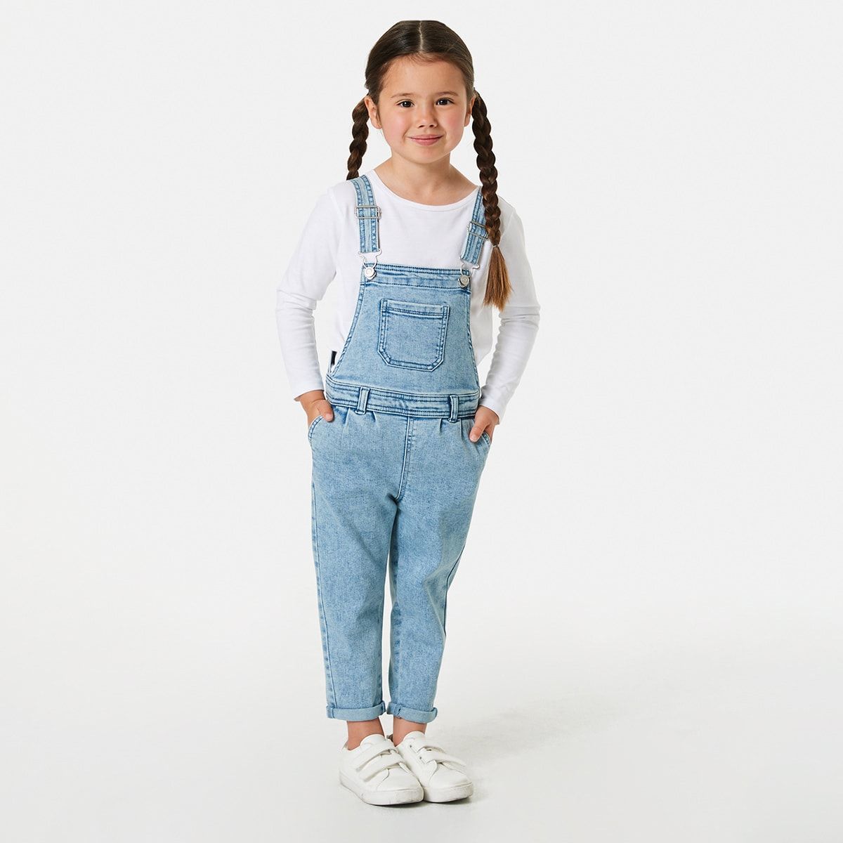 Denim Full Length Dungarees