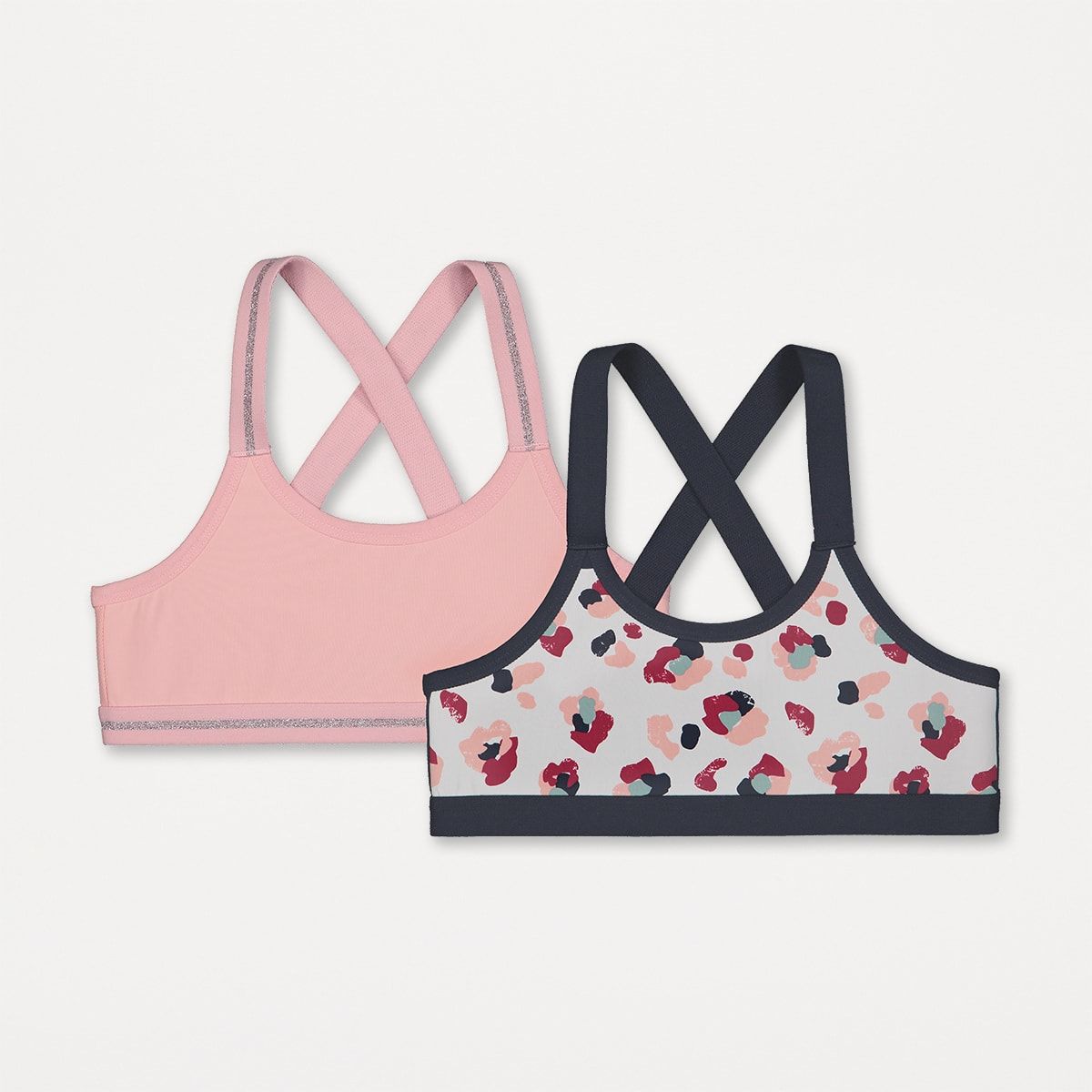 2 Pack Microfibre Crop Top