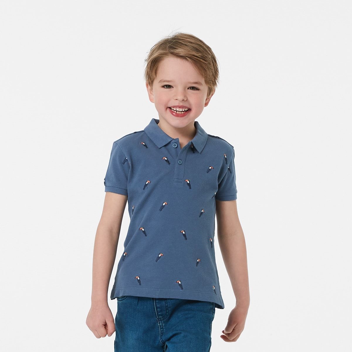 Embroidery Polo Top