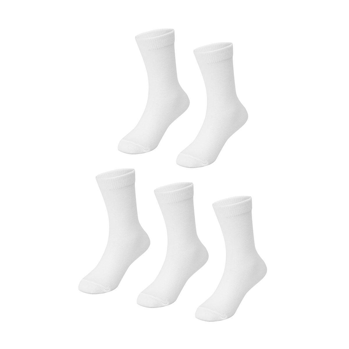 5 Pack School Crew Socks