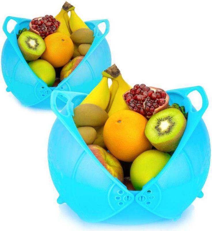 WebDealz Collapsible Strainer  (Green, Red, Blue Pack of 1)