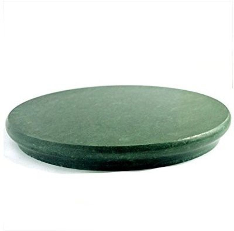 eGharonda Green Marble Chakla/ Roti Maker/ Rolling Board  (Green, Pack of 1)