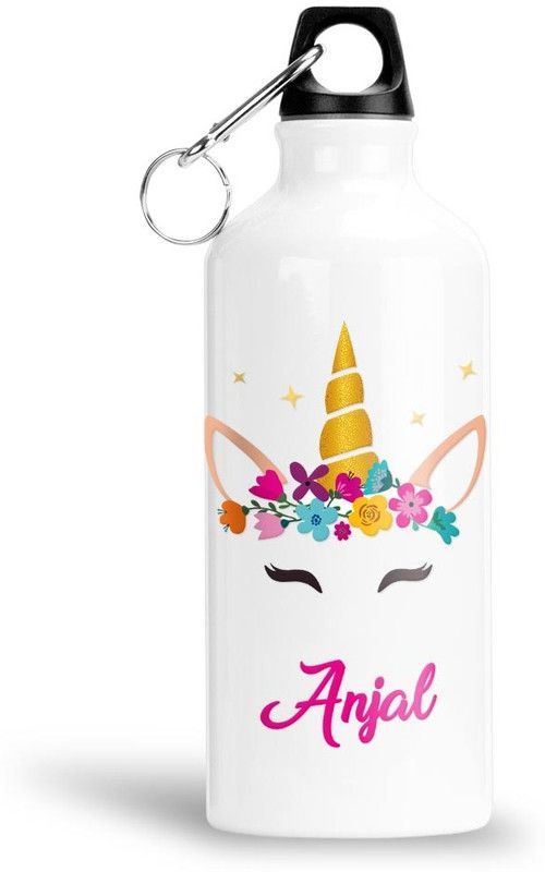 FABTODAY Unicorn Water Bottle for Kids - Best Happy Birthday Gift, Anjal 750 ml Bottle  (Pack of 1, Multicolor, Aluminium)