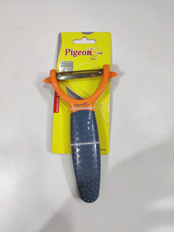 Pigeon Y Shaped Peeler  (Grey, Orange)