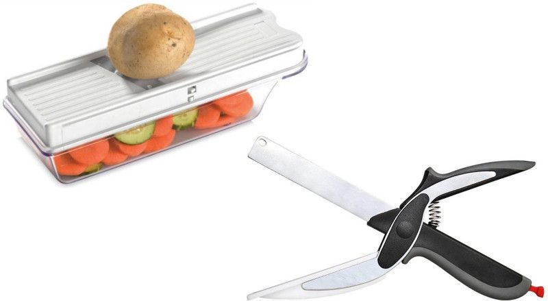 Khanakd VEGETABLE CUTTER, VEGETABLE AND DRY FRUIT SLICER COMBO Kitchen Tool Set  (Slicer, Cutter)