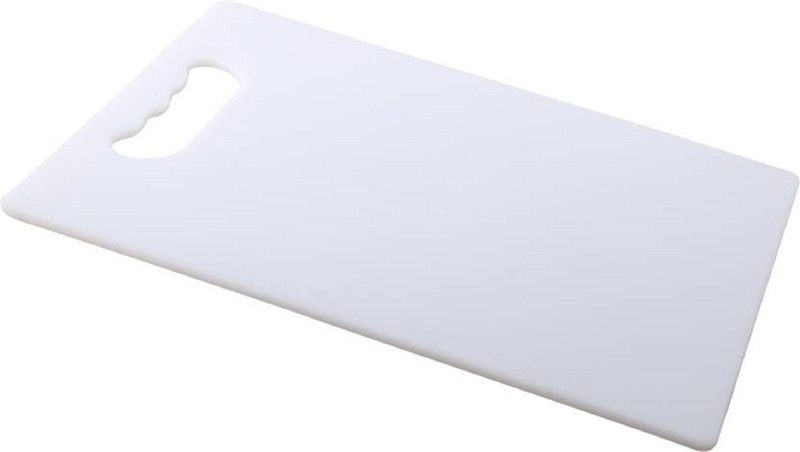 ShopiMoz Kitchenware Plastic Cutting Board  (White Pack of 1 Dishwasher Safe)