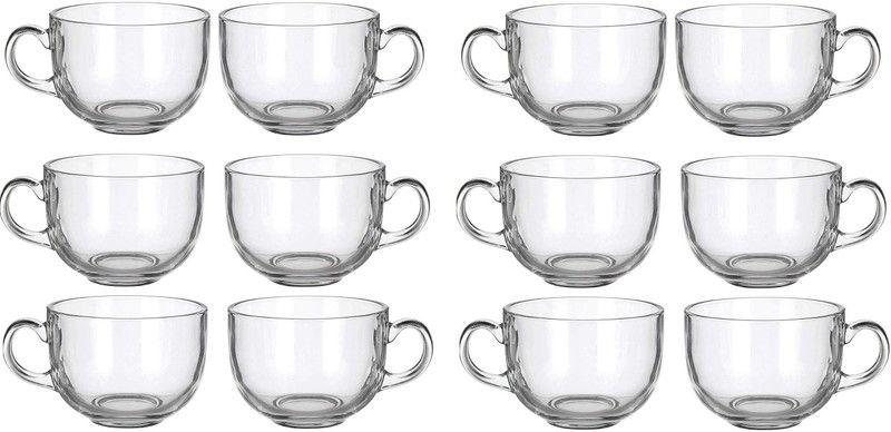REVASTSKY Pack of 12 Glass  (Clear, Cup Set)