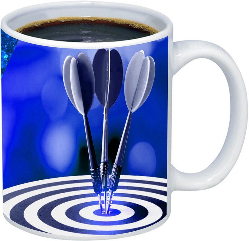 ADITI Designs Gift for Friends Happy Friendship Day.. Designer Ceramic Coffee Mug  (325 ml)