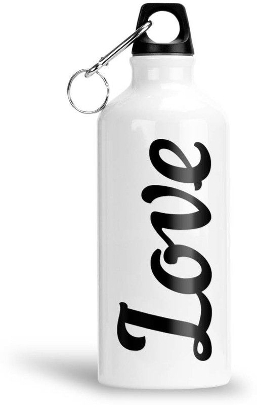Furnish Fantasy Aluminium Water Bottle 750ml - Best Gift for Happy Birthday, Return Gift, Love 750 ml Bottle  (Pack of 1, White, Aluminium)