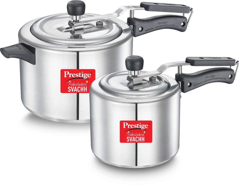 Prestige Svachh Nakshatra Plus 5 L, 3 L Induction Bottom Pressure Cooker  (Aluminium)