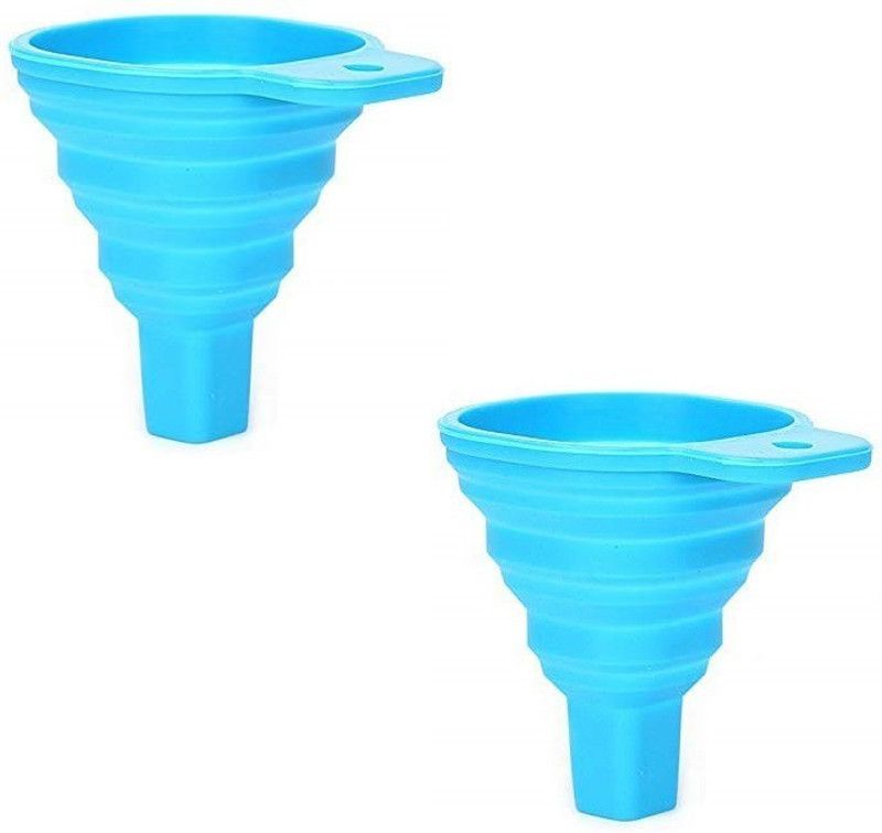 Right Traders Silicone Funnel  (Blue, Pack of 2)