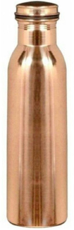 Sunflower Pure Copper Water Bottle for School and Travel Purpose -Jointless 650 ml Bottle  (Pack of 1, Gold, Copper)