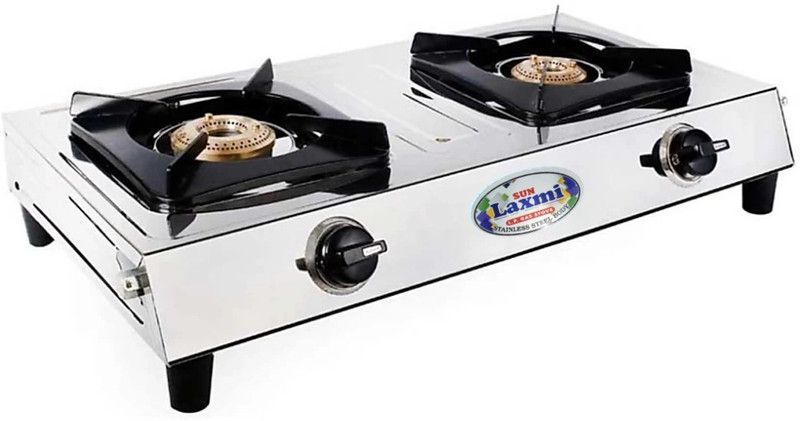 Sun Glain Stainless Steel Manual Gas Stove  (2 Burners)