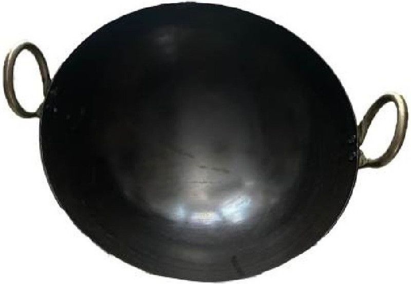 Ceznek (8inch) Kadhai 20.4 cm diameter 0.7 L capacity  (Iron, Non-stick, Induction Bottom)